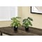Monarch Specialties Artificial Plant, 13" Tall, Monstera Calthea, Indoor, Faux, Fake, Table, Greenery, Potted, Set Of 2 I 9584 - alternate 5